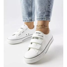 Bijele tenisice s čičkom Big Star LL274A205 bijela 1