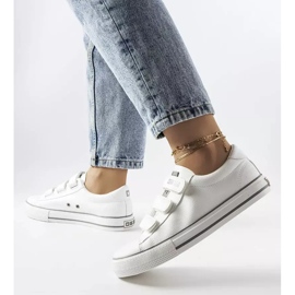 Bijele tenisice s čičkom Big Star LL274A205 bijela 2