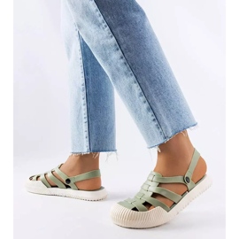 BM Canton zelene gumene sandale zelena 1