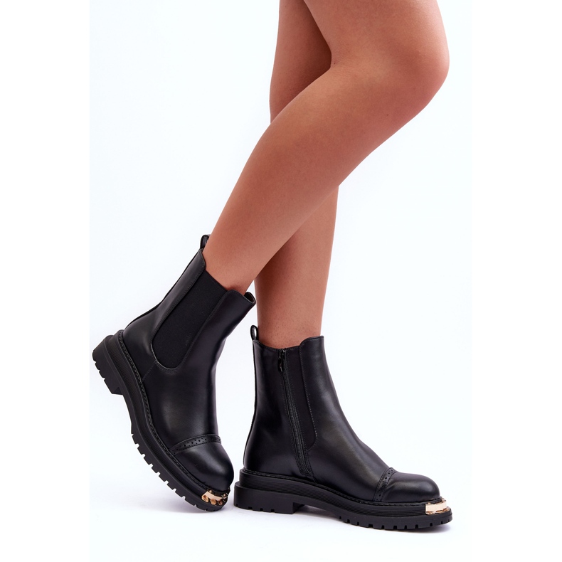 PG1 Ženske Chelsea čizme crne Nialee crna 2