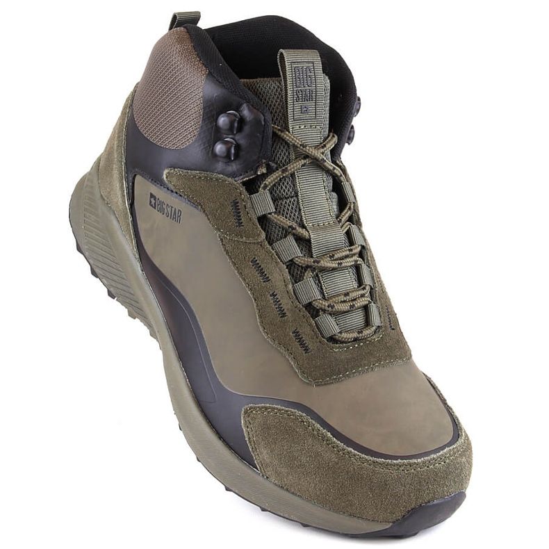 Muške sportske cipele visoke izolacije kaki Big Star MM174333 zelena 1