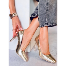 Karen L. GOLD ženske visoke potpetice zlatna 1