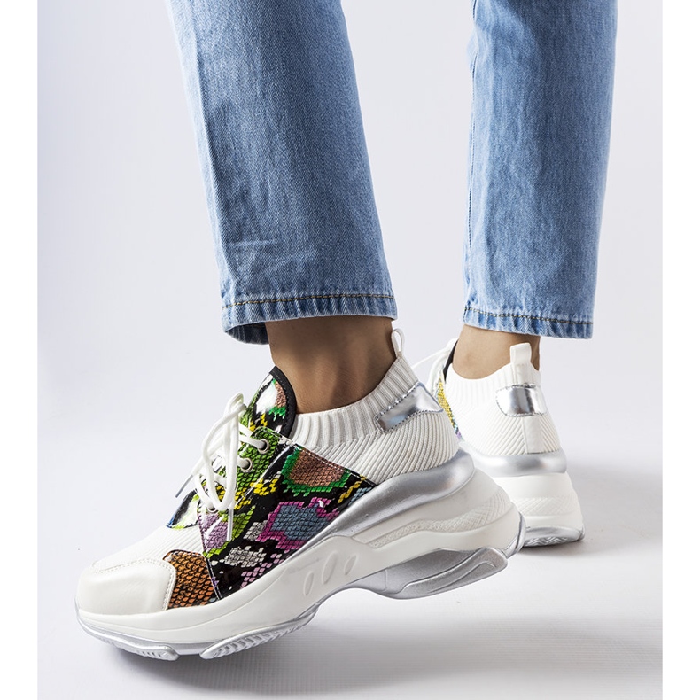 Filiberto bijele tenisice sa životinjskim naglaskom bijela 1