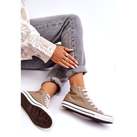 Ženske klasične visoke bež tenisice 2