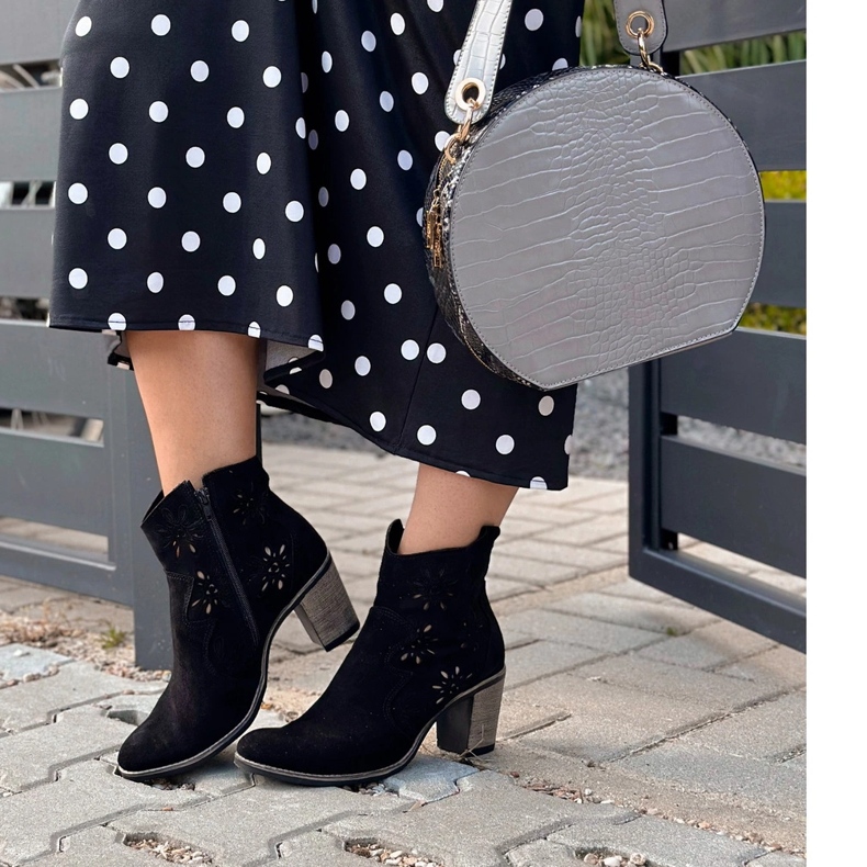 Olivier Ažur visoke pete Lena crna 1