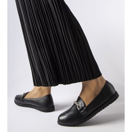 Crne mokasine s kamenčićima iz Paole crna 2