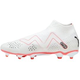 Puma Future Match+ Ll FG/AG 107366 01 bijele nogometne tenisice s čarapom bijela bijela 4