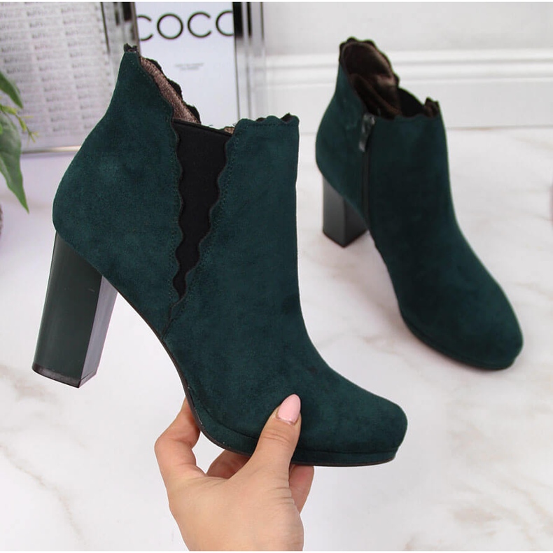 Ženske izolirane gležnjače, zelene Jezzi FAF125-12 zelena 2