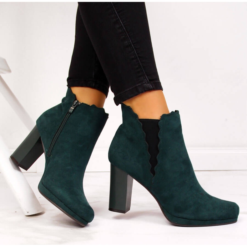 Ženske izolirane gležnjače, zelene Jezzi FAF125-12 zelena 1