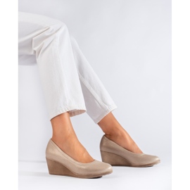 Shelovet ženske cipele na petu sa svjetlucavim šljokicama zlatna 1