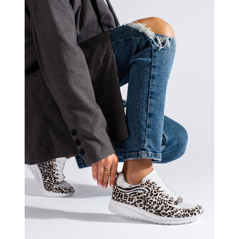 Shelovet ženske tenisice s uzorkom leoparda crno 1