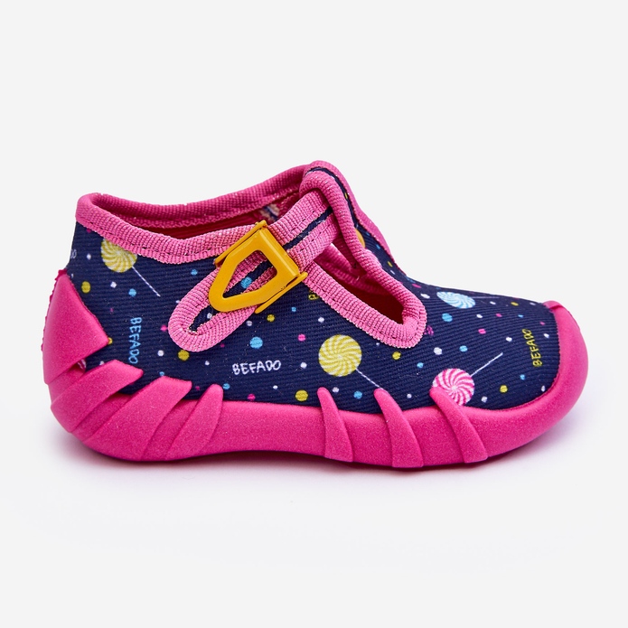 BEFADO S.A. Befado 110P471 Papuče za djevojčice, ružičaste i tamnoplave ružičasta 2