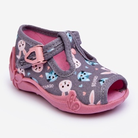 BEFADO S.A. Befado 213P139 Rabbit Papuče Sandale, sive i ružičaste ružičasta 1