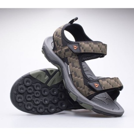 Bergson Benue planinarske muške sandale BRG00127 zelene zelena 1