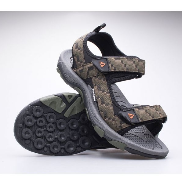 Bergson Benue planinarske muške sandale BRG00127 zelene zelena 1