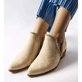 Bež gležnjače ukrašene Ditten kamenčićima 1