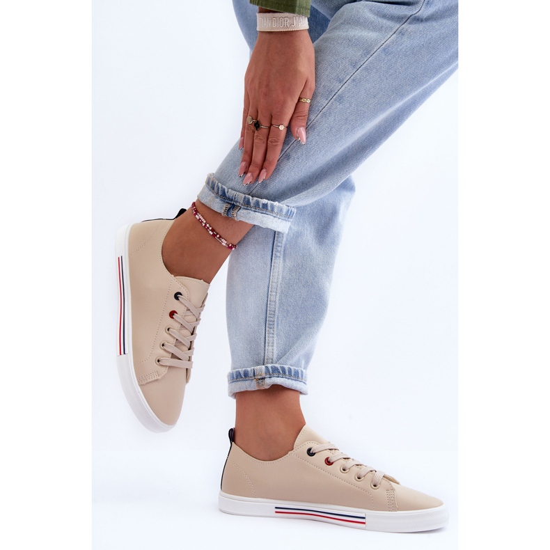 PE1 Ženska kožna sportska obuća bež Mosaia 2