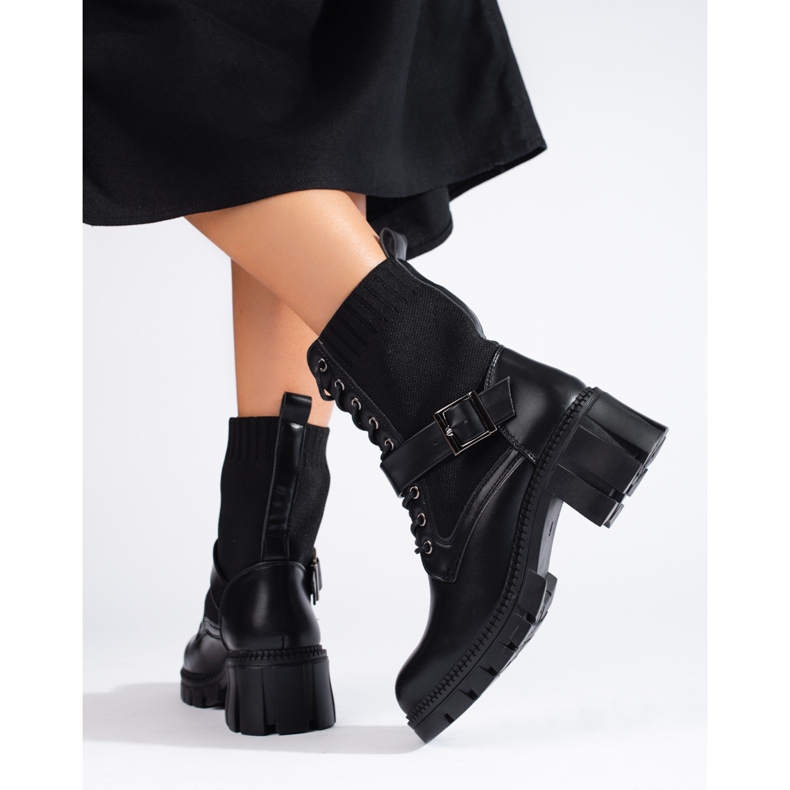 Ženske Shelovet torbe na vezanje s fleksibilnim gornjištem crno 2