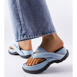 PA1 Plave sandale s platformom iz Lachapelle plava 2