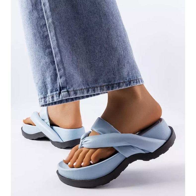 PA1 Plave sandale s platformom iz Lachapelle plava 2