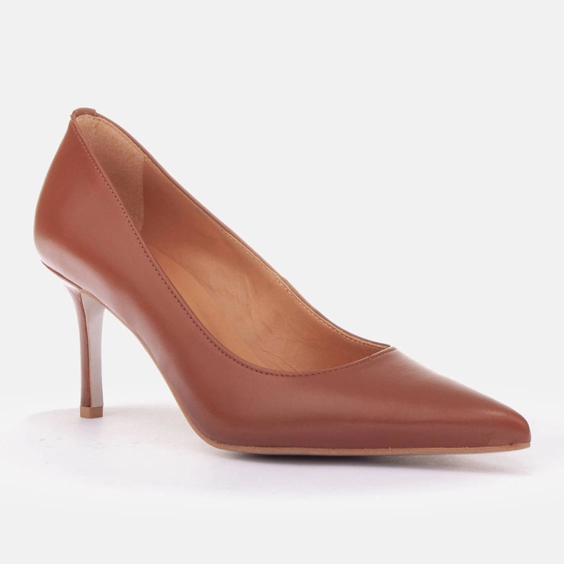 Marco Shoes Štikle od Nappa kože smeđa 1