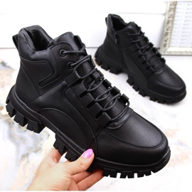 Ženske izolirane crne čizme s platformom Sergio Leone BT750 crno 1