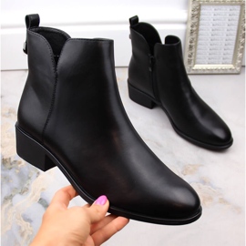 Ženske izolirane Chelsea čizme, crne, Sergio Leone BT606 crna 1