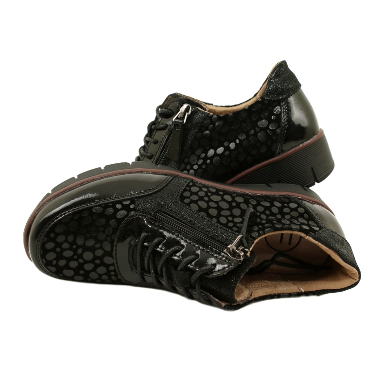 Filippo DP4912/23 BK kožne tenisice, crne crna 4