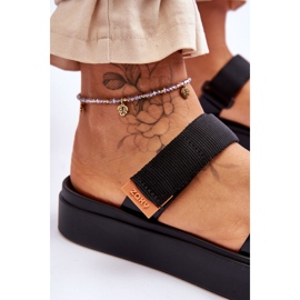ZAXY Vegan sandale na čičak HH285282 Crne crna 4