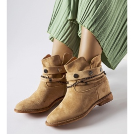 Bež izolirane čizme na klin od Rineharta 1