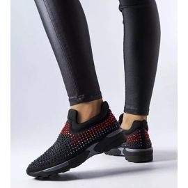 PA1 Crne tenisice ukrašene Berger kamenčićima crno 1