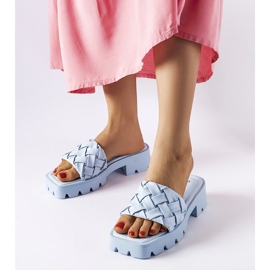 Plave japanke s Lora traktorskim potplatom plava 1