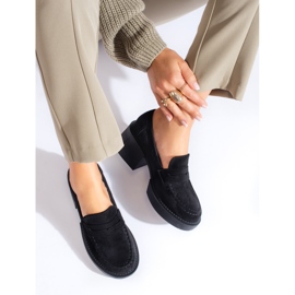 Shelovet ženske crne cipele od brušene kože crna 1