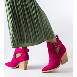 Ružičaste kaubojske čizme ukrašene Duclos izrezima ružičasta 1