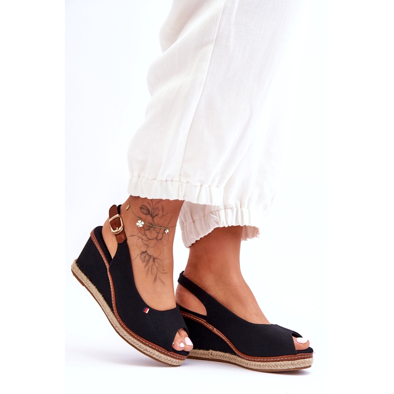 Ženske klasične sandale na tanku crnu Katie crna 3