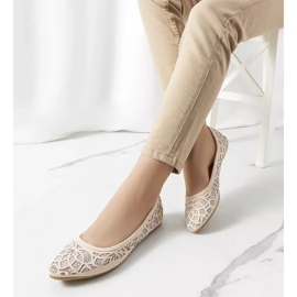 PA1 Lavarin bež ažur balerinke 2