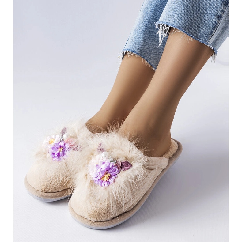 Bež ženske papuče Moly 1