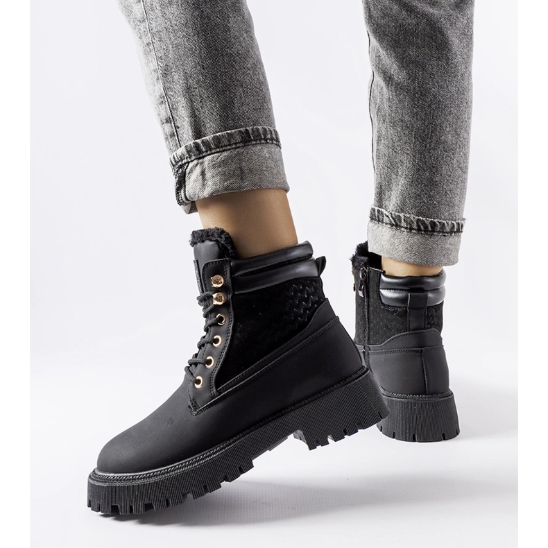 Crne izolirane čizme Foca crna 1