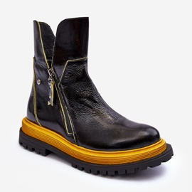 Lakirane ženske čizme Maciejka 05747-07 crne crno 1