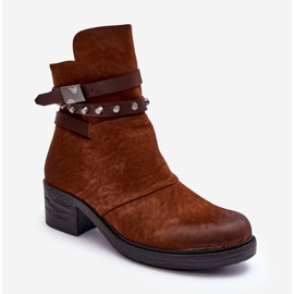 Gležnjače s visokom petom Camel Effie smeđa 1