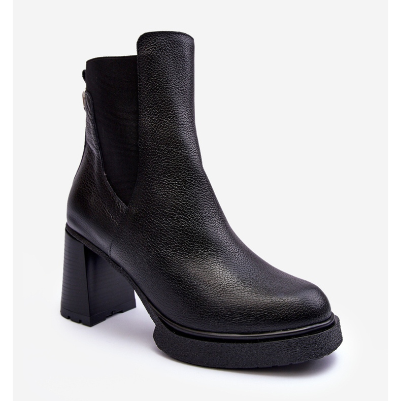 Lemar Liresa crne kožne gležnjače crno 1