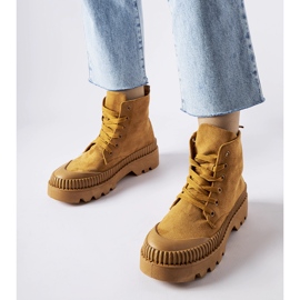 Inna Smeđe Aida visoke tenisice od eko antilopa smeđa 1