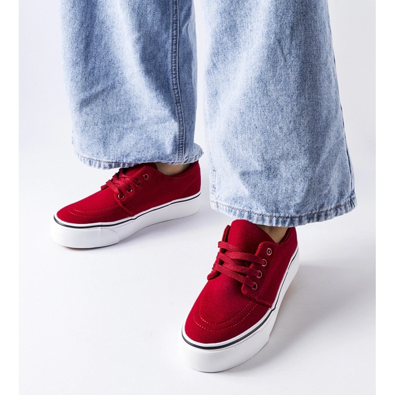 Crvene Abboud tenisice od eko antilop kože crvena 1