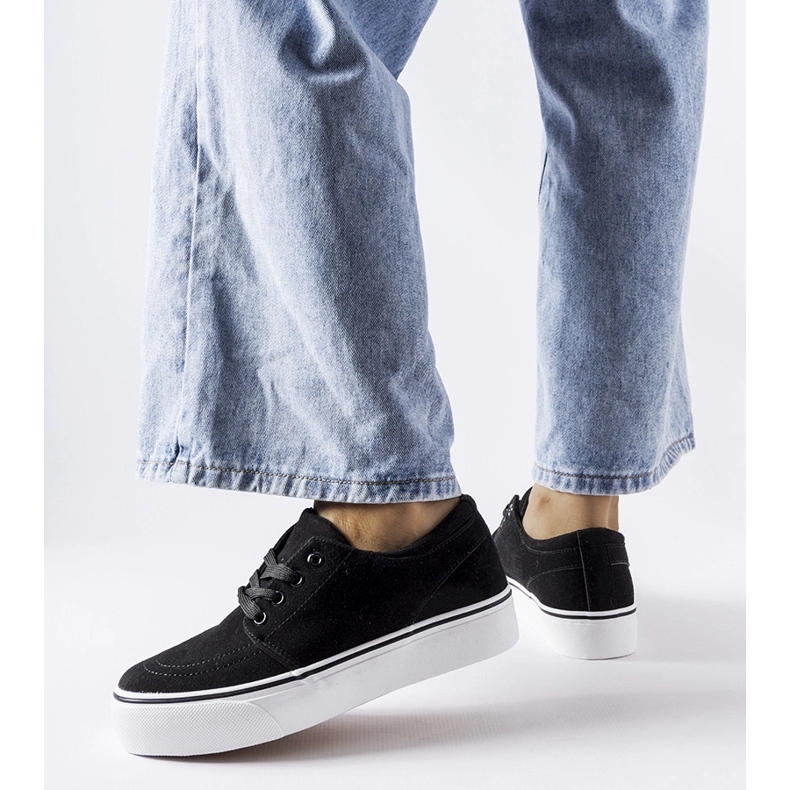 Crne Abboud tenisice od eko antilop kože crna 1