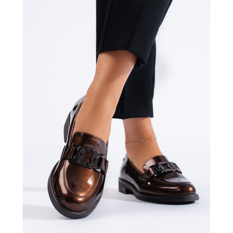 W. Potocki Lakirane smeđe cipele W. Potockog smeđa 1