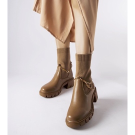 Smeđe gležnjače s elastičnim gornjištem Naser smeđa 1