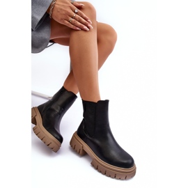 Izolirane masivne Chelsea čizme Big Star MM274606 crne crno 1