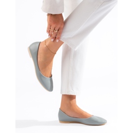 Ženske sive balerinke od ekološke kože Shelovet siva 1