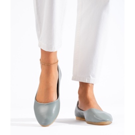 Ženske sive balerinke od ekološke kože Shelovet siva 2