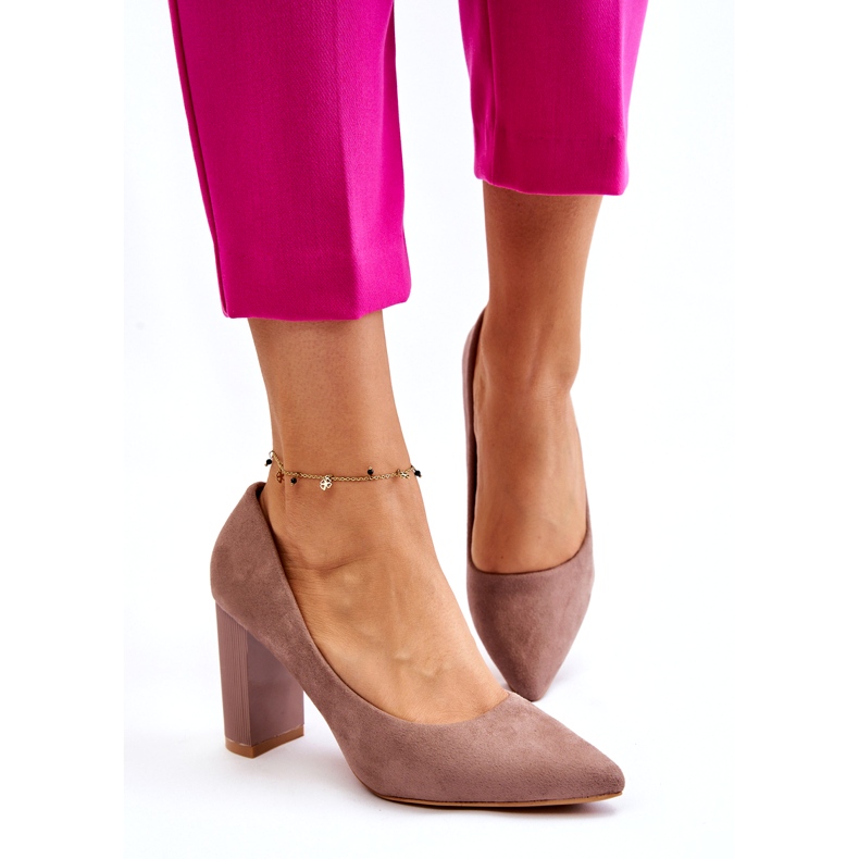 Seastar Antilop cipele s modernim bež visokim petama 2